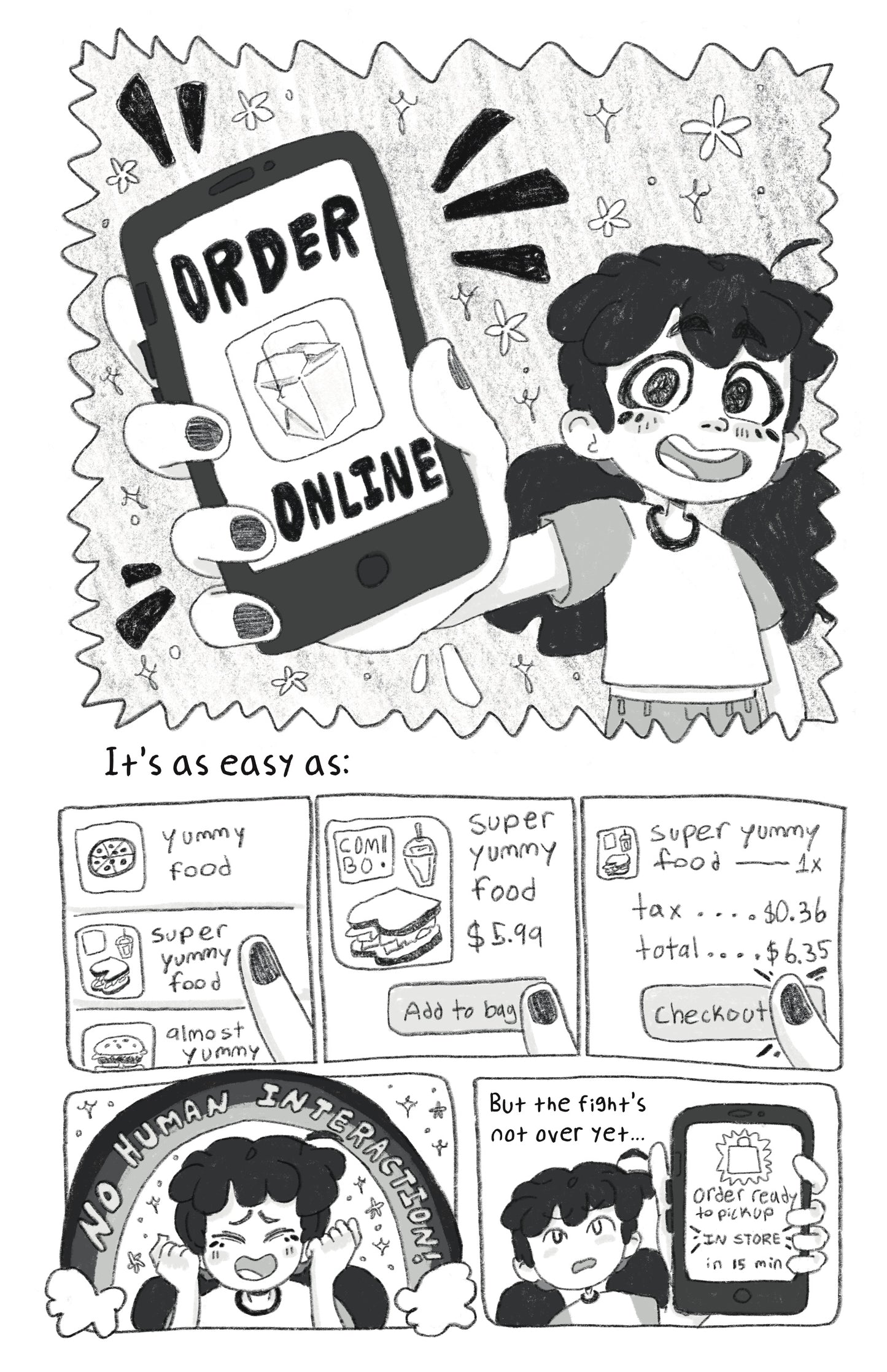 Zine: Eating Out With a Side of Anxiety