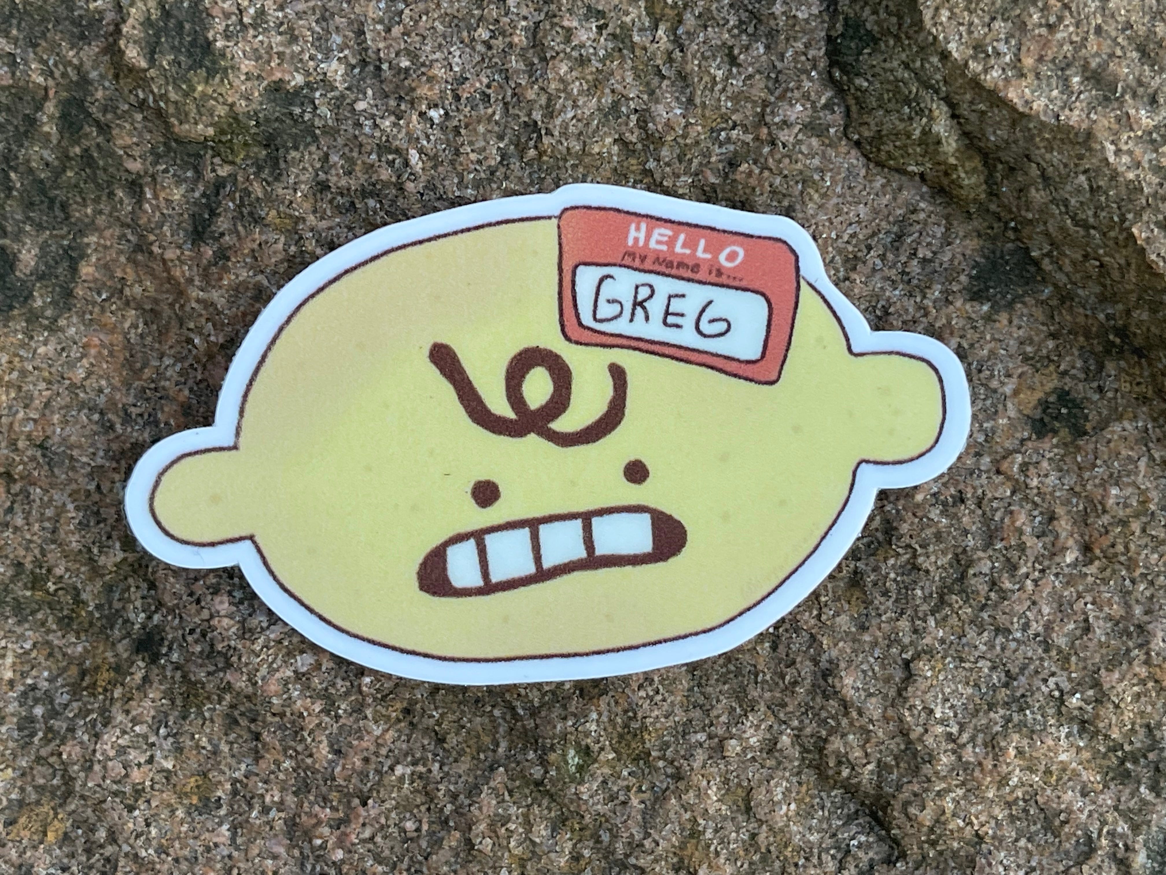 Greg The Lemon Sticker
