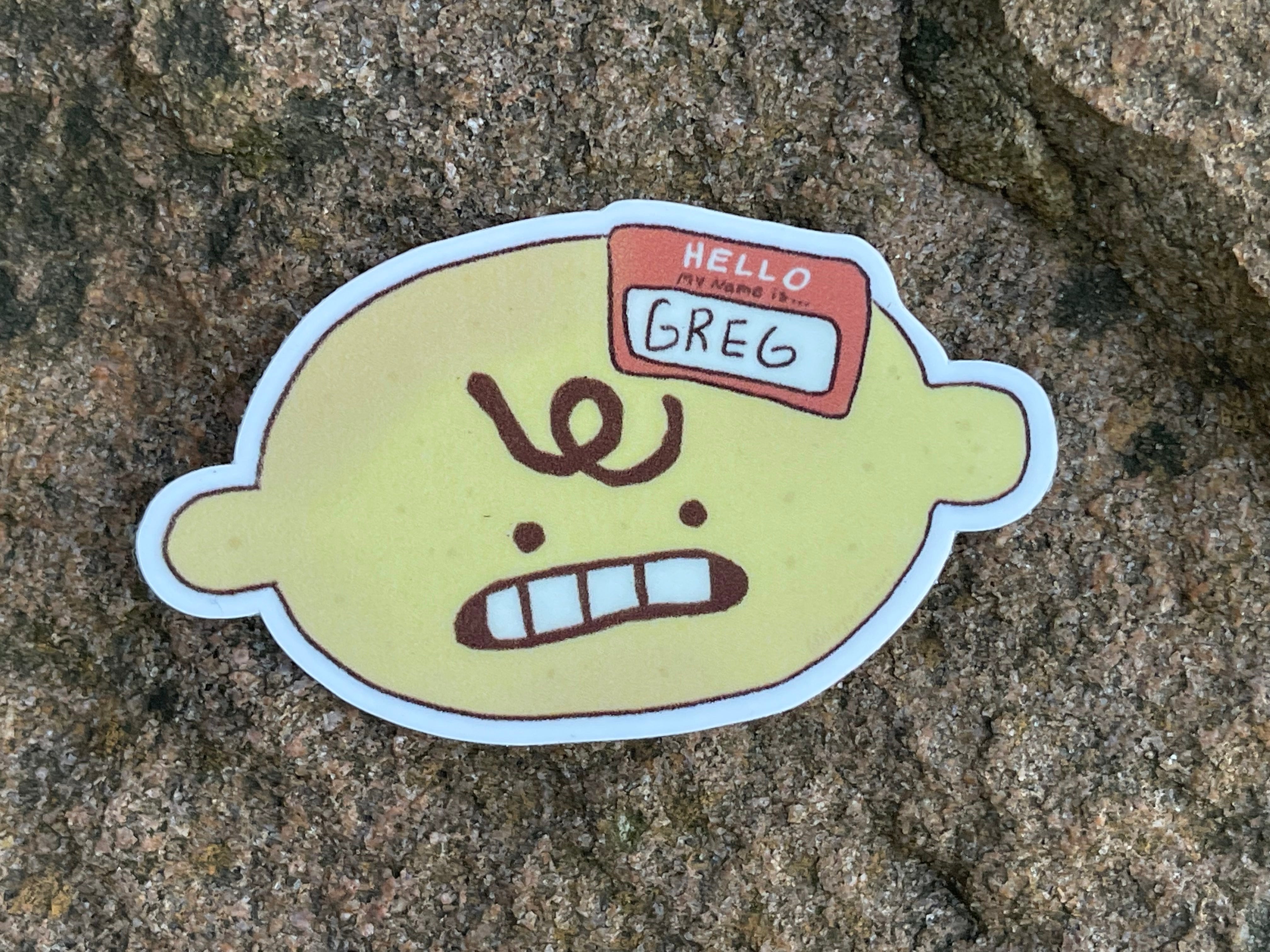 Greg's Sticker Greg The Lemon Sticker – CraftSanity