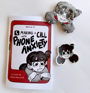 Zine and extras: Making a Call with Phone Anxiety