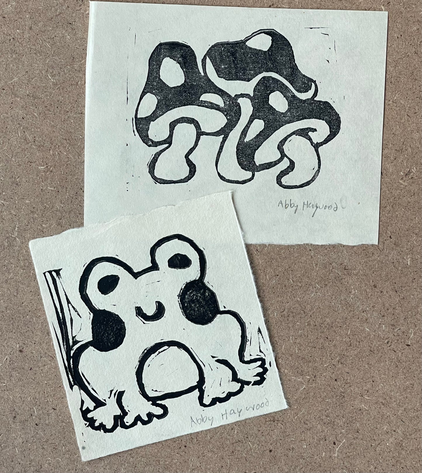 Mini Mushroom and Frog Prints!