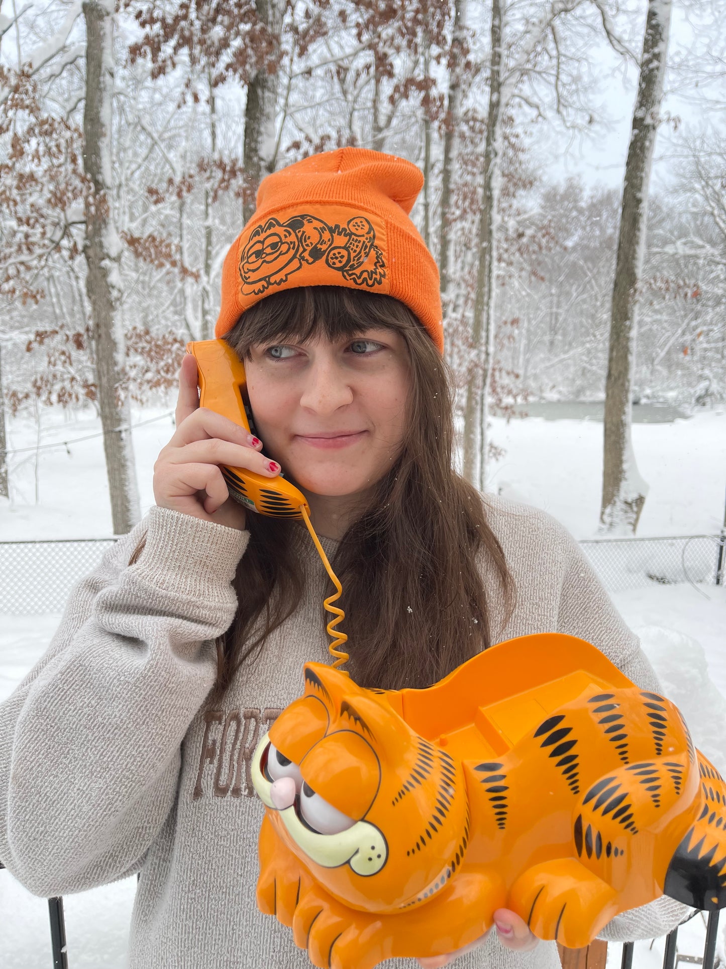 Garfield Phone Beanie