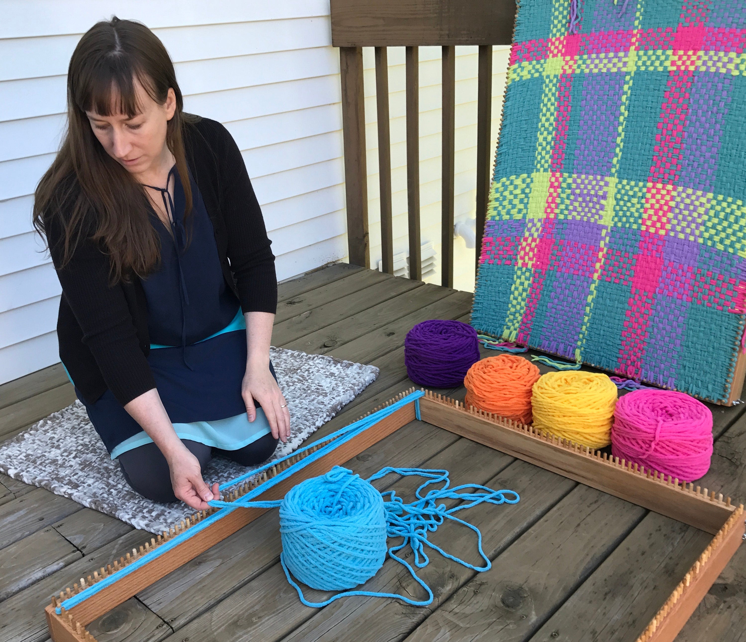 Weaving Looms: Peg Looms And Pot Holder Looms, Tapestry And Frame