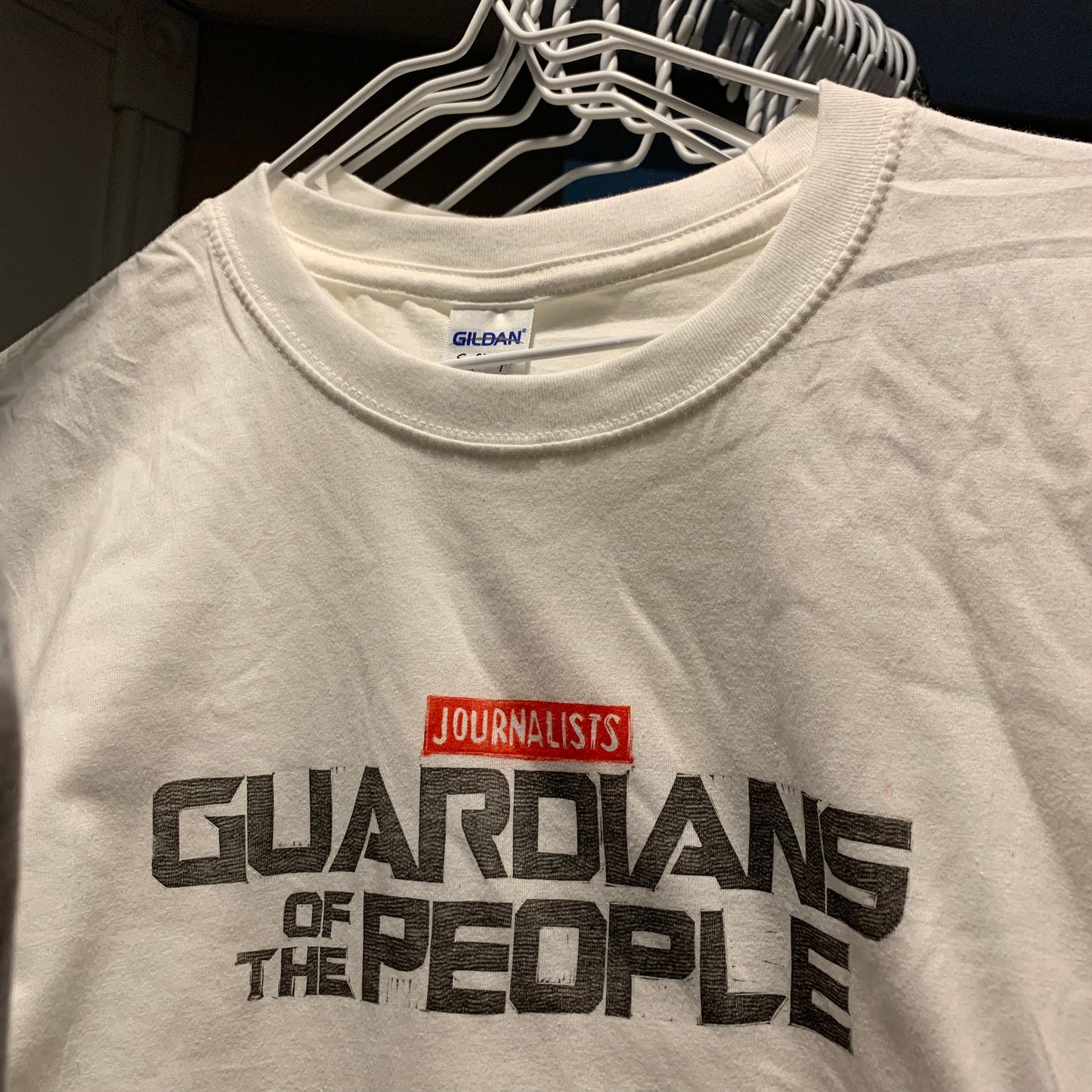 Sale! Journalists: Guardians of the People handprinted t-shirt