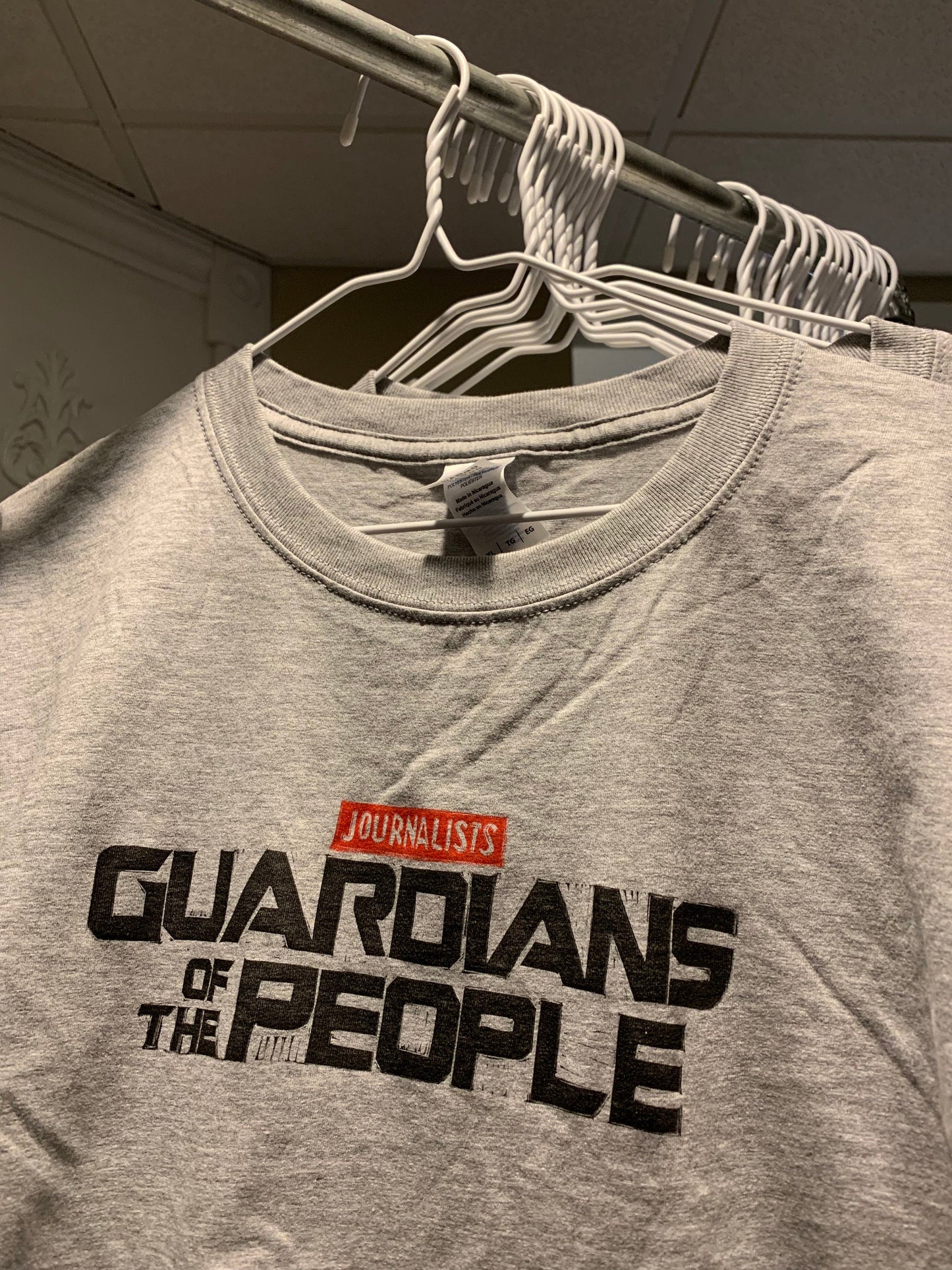 Sale! Journalists: Guardians of the People handprinted t-shirt