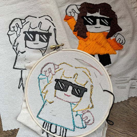 SALE! Hey Ladies Embroidery Sampler